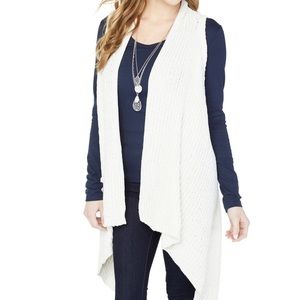 White/Ivory Waterfall Vest